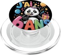 Enfant Panda Enfant 6ans Anniversaire Garcon Fille Panda PopSockets PopGrip para MagSafe