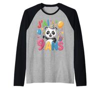 Enfant Panda Enfant 9ans Anniversaire Garcon Fille Panda Camiseta Manga Raglan