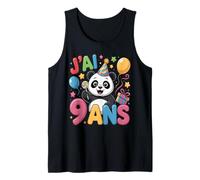 Enfant Panda Enfant 9ans Anniversaire Garcon Fille Panda Camiseta sin Mangas