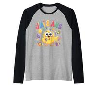 Enfant poulette Enfant 8ans Anniversaire Fille pollo Camiseta Manga Raglan