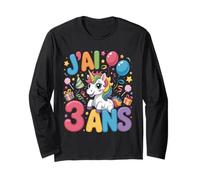 Enfant Unicornio Enfant 3ans Anniversaire Garcon Fille Licorne Manga Larga