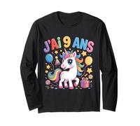 Enfant Unicornio Enfant 9ans Anniversaire Garcon Fille Licorne Manga Larga