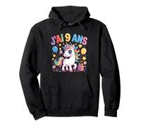 Enfant Unicornio Enfant 9ans Anniversaire Garcon Fille Licorne Sudadera con Capucha