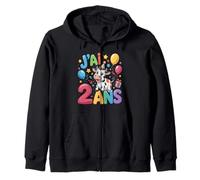 Enfant vache Enfant 2ans Anniversaire Garcon Fille Cow Sudadera con Capucha
