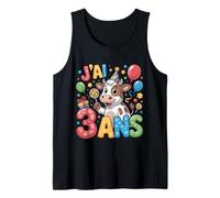 Enfant Vache Enfant 3ans Anniversaire Garcon Fille Cow Camiseta sin Mangas