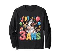 Enfant Vache Enfant 3ans Anniversaire Garcon Fille Cow Manga Larga