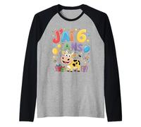 Enfant vache Enfant 6ans Anniversaire Garcon Fille Cow Camiseta Manga Raglan