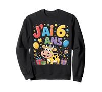 Enfant vache Enfant 6ans Anniversaire Garcon Fille Cow Sudadera