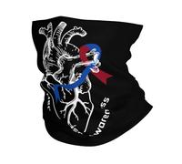 Enfermedad Cardíaca Congénita con Lazo Rojo Y Azul Hombre Mujer Bandana Resistente Al Viento Calentador De Cuello Térmica Snood para Moto Aire Libre Ciclismo Deportes