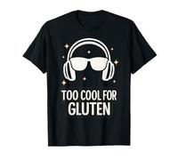 Enfermedad celíaca Demasiado Fresca para el Gluten - Auriculares Camiseta
