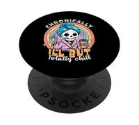 Enfermedad crónica Enfermedad Invisible Conciencia de la fibromialgia PopSockets PopGrip Adhesivo