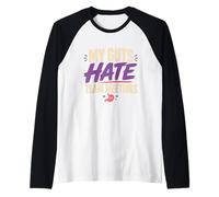 Enfermedad de Crohn Guerrero de Crohn Apoyo al Guerrero EII Camiseta Manga Raglan