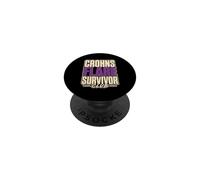 Enfermedad de Crohn Guerrero de Crohn Apoyo al Guerrero EII PopSockets PopGrip Adhesivo