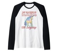 Enfermedad Invisible Humor, Unicornio, Dolor Crónico, Discapacidad Camiseta Manga Raglan