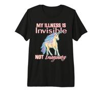 Enfermedad Invisible Humor, Unicornio, Dolor Crónico, Discapacidad Camiseta Premium