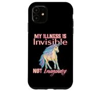 Enfermedad Invisible Humor, Unicornio, Dolor Crónico, Discapacidad Carcasa para iPhone 11