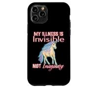 Enfermedad Invisible Humor, Unicornio, Dolor Crónico, Discapacidad Carcasa para iPhone 11 Pro