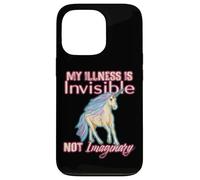 Enfermedad Invisible Humor, Unicornio, Dolor Crónico, Discapacidad Carcasa para iPhone 13 Pro