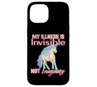 Enfermedad Invisible Humor, Unicornio, Dolor Crónico, Discapacidad Carcasa para iPhone 15