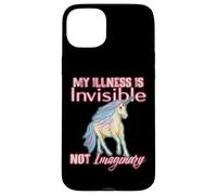 Enfermedad Invisible Humor, Unicornio, Dolor Crónico, Discapacidad Carcasa para iPhone 15 Plus