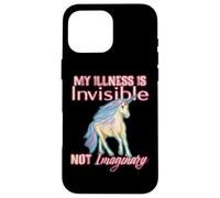 Enfermedad Invisible Humor, Unicornio, Dolor Crónico, Discapacidad Carcasa para iPhone 16 Pro Max