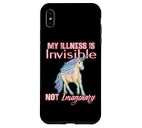 Enfermedad Invisible Humor, Unicornio, Dolor Crónico, Discapacidad Carcasa para iPhone XS Max