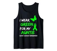Enfermedad renal Que Uso Verde para mi tía Cinta Camiseta sin Mangas
