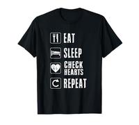 Enfermera Cardiaca Regalo ECG CVT Cath Lab Enfermería Heart Beat Tech Camiseta
