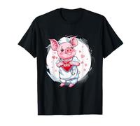 Enfermera Cerdo Amante Salud Enfermería Doctor Cerdo Mé Camiseta