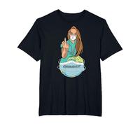 Enfermera contra Pandemia. Camiseta, Hombre Tallas Grandes, Negro, 2X Alto