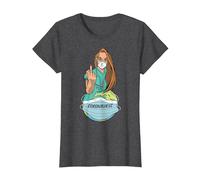 Enfermera contra Pandemia. Camiseta, Mujer, Jaspeado Oscuro, S