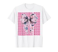 Enfermera Correccional Enfermería Correcciones Girl Coquette Bow Camiseta