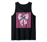 Enfermera Correccional Enfermería Correcciones Girl Coquette Bow Camiseta sin Mangas