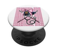 Enfermera Correccional Enfermería Correcciones Girl Coquette Bow PopSockets PopGrip Adhesivo