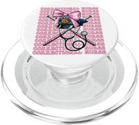 Enfermera Correccional Enfermería Correcciones Girl Coquette Bow PopSockets PopGrip para MagSafe