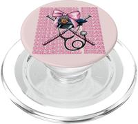 Enfermera Correccional Enfermería Correcciones Girl Coquette Bow PopSockets PopGrip para MagSafe