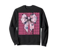 Enfermera Correccional Enfermería Correcciones Girl Coquette Bow Sudadera