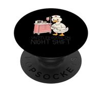 Enfermera Crash out Humor RN Enfermería Turno Nocturno Agotado PopSockets PopGrip Adhesivo