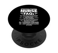 Enfermera De Control De Infecciones PopSockets PopGrip Adhesivo
