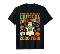 Enfermera de cuidados críticos Halloween Espeluznante RN Squad Med Camiseta