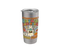Enfermera de cuidados críticos Halloween espeluznante RN Squad Med Vaso térmico de acero inoxidable de doble pared