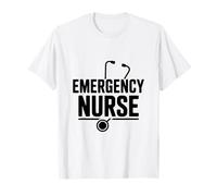 Enfermera de Emergencia Línea de latidos del corazón Vida Divertida de la Camiseta