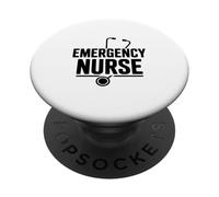 Enfermera de Emergencia Línea de latidos del corazón Vida Divertida de la PopSockets PopGrip Adhesivo