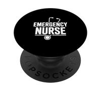 Enfermera de Emergencia Línea de latidos del corazón Vida Divertida de la PopSockets PopGrip Adhesivo