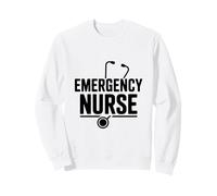Enfermera de Emergencia Línea de latidos del corazón Vida Divertida de la Sudadera