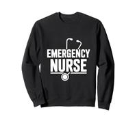 Enfermera de Emergencia Línea de latidos del corazón Vida Divertida de la Sudadera