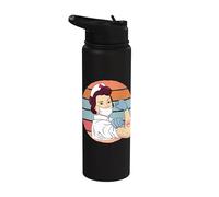 Enfermera de enfermera fuerte Fuera Empoderamiento Héroe de Stainless Steel Insulated Water Bottle