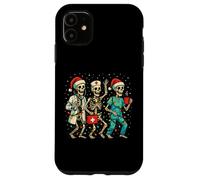 Enfermera de Esqueleto de Navidad Radiología Divertida Enfermeras de Navidad Carcasa para iPhone 11