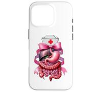 Enfermera de gastroenterología con arco coqueta Endoscopia Enfermera GI Enfermera Carcasa para iPhone 16 Pro