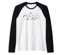 Enfermera de Halloween Ghost Crew - Spooky Medical Staff Boo Squad Camiseta Manga Raglan